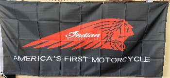 Indian America's First Motorcycle Flag