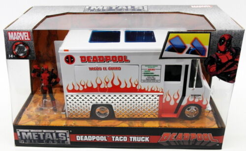 1:24 Deadpool Taco Truck Die Cast Model - White