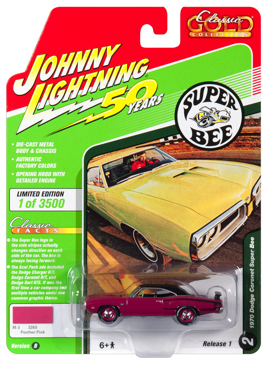 1:64 Johnny Lightning Release 1 Version B Classic Gold Die Cast Models - Set of 6