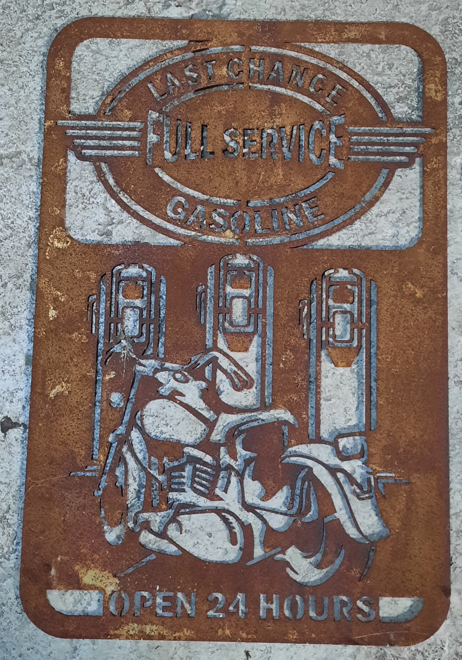 Last Chance Gasoline Sign