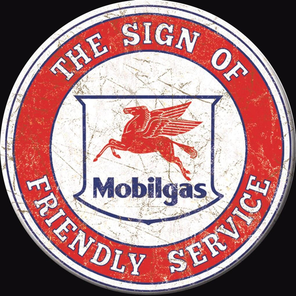 Mobilgas Fridge Magnet