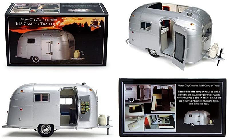 1: 18  Airstream Aluminum Camper Trailer