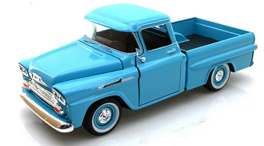 1:24 1958 Chevy Apache Fleetside Pickup Die Cast Model