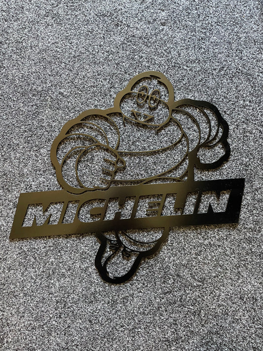 Michelin Man Laser Cut - Black powder coat (various sizes)