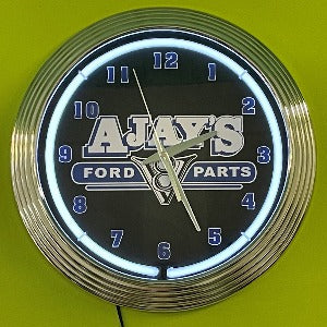 Ajay's Ford V8 Parts Neon Clock