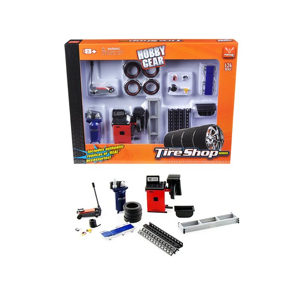 1:24 Hobby Gear Repair Tire Shop