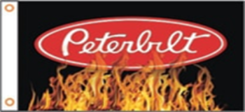 Peterbilt Flames Flag