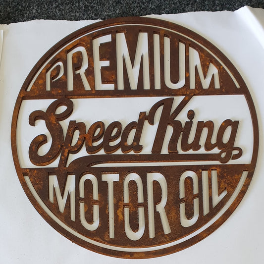 Premium Speed King Motor Oil Laser Cut