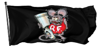 Rat Fink Piston Flag