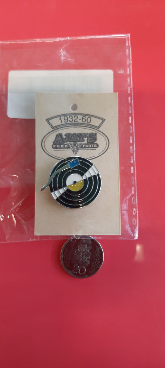 Record Player Hat Pin