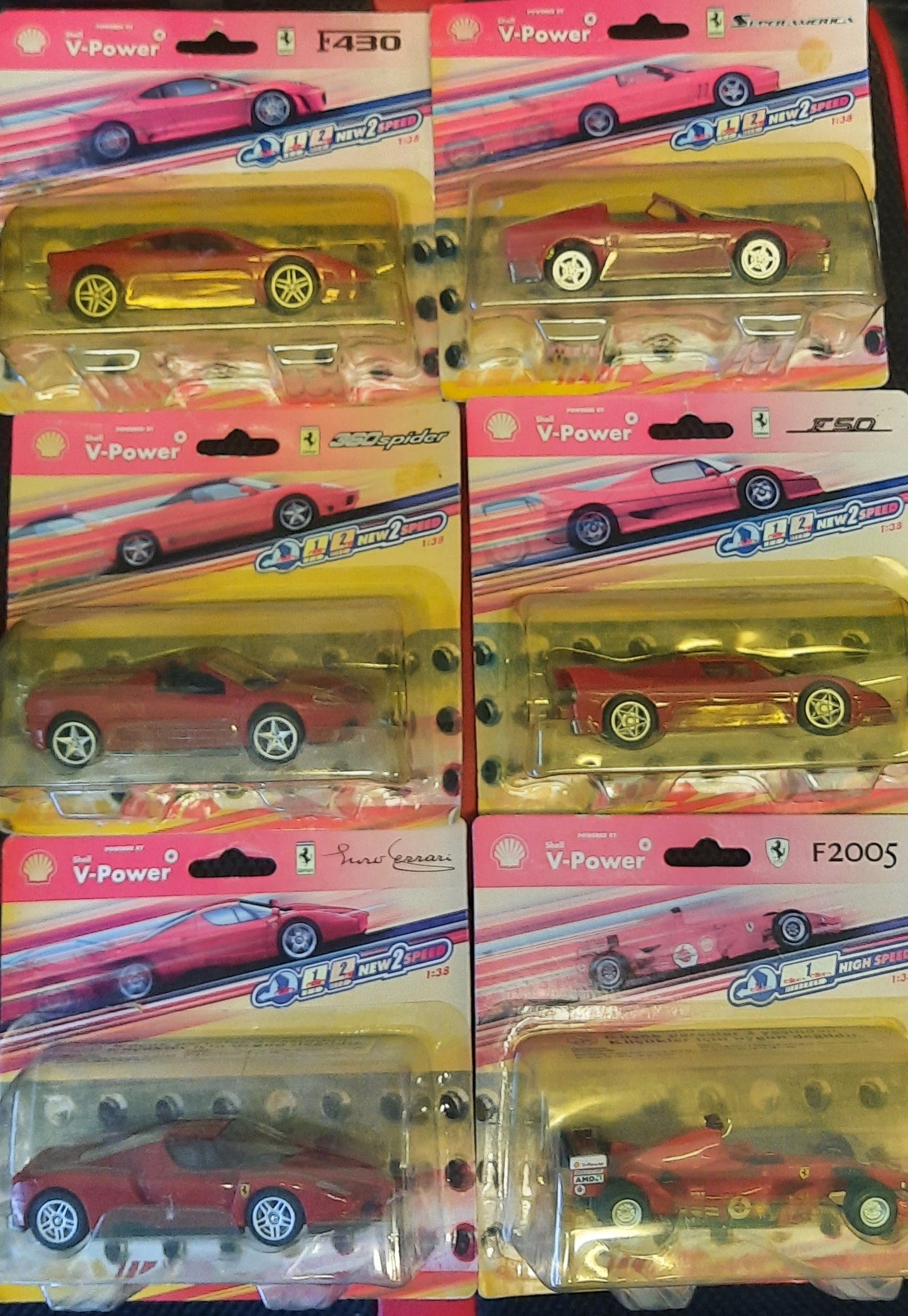 Shell V-Power Ferrari Die Cast Models (1 set)