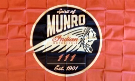 Indian Motorcycle Spirit of Munro Flag