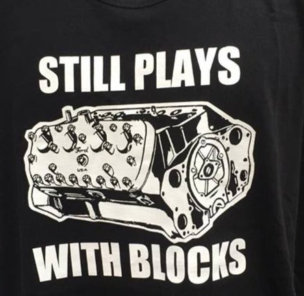 Still Plays with Blocks T-Shirt - Black