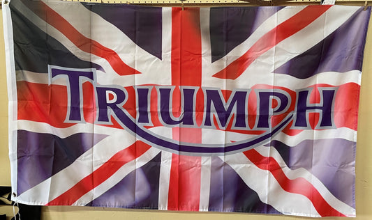 Triumph on Union Jack Flag