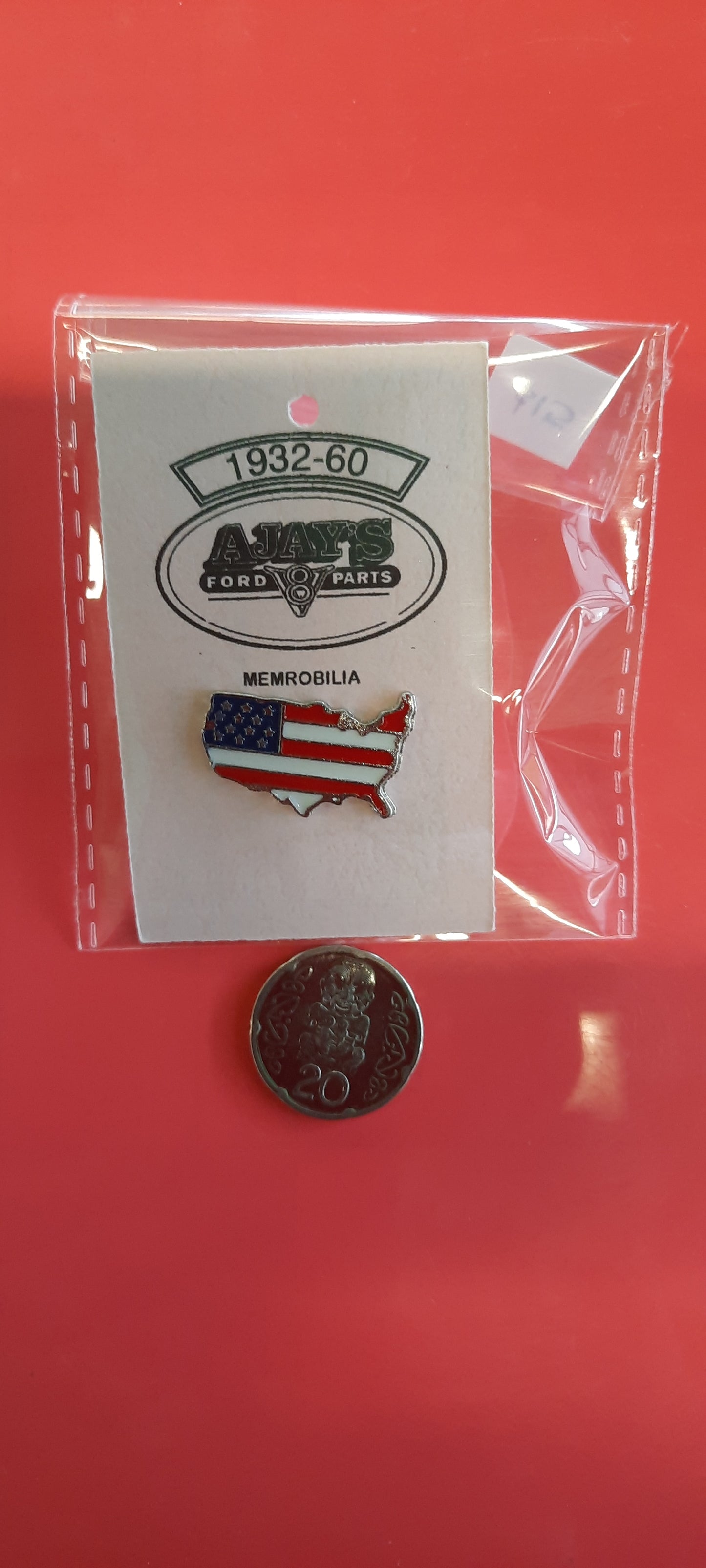 USA Map Hat Pin