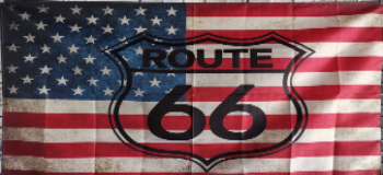 USA Route 66 Flag