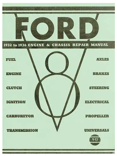 1932 & 1936 Ford Engine & Chassis Repair Manual