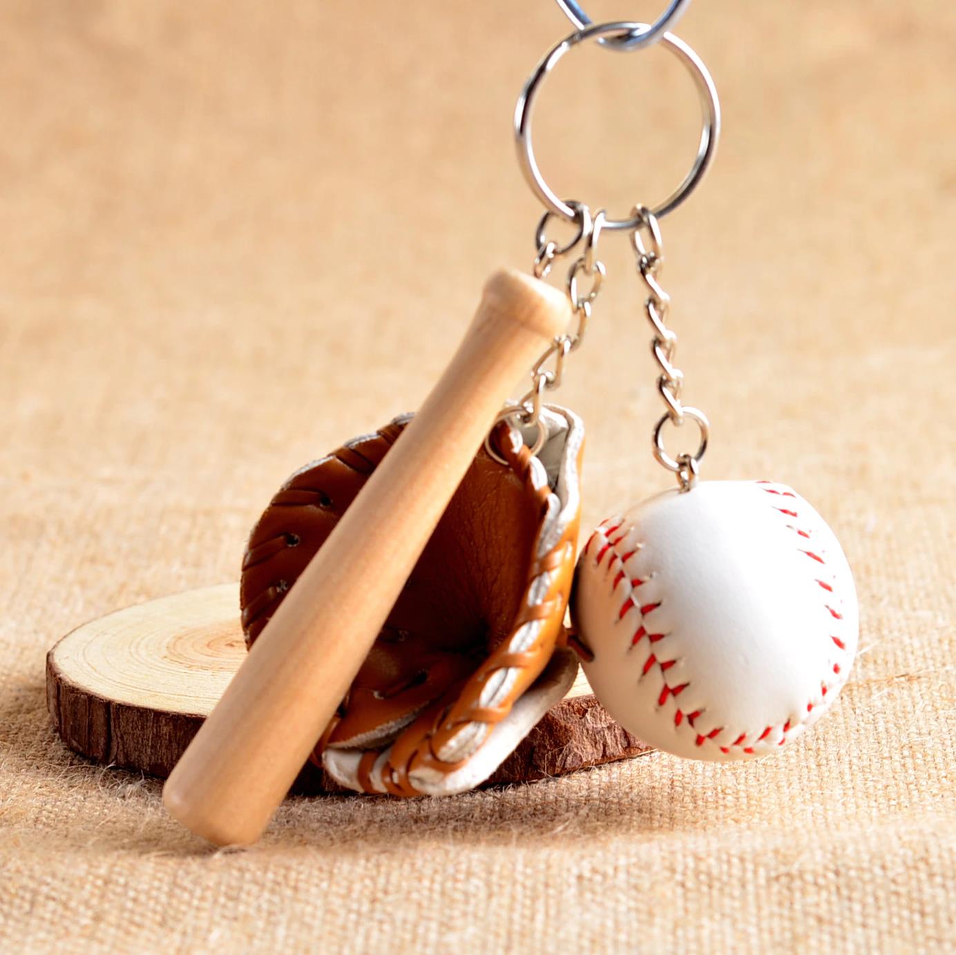 Baseball Set Key Ring