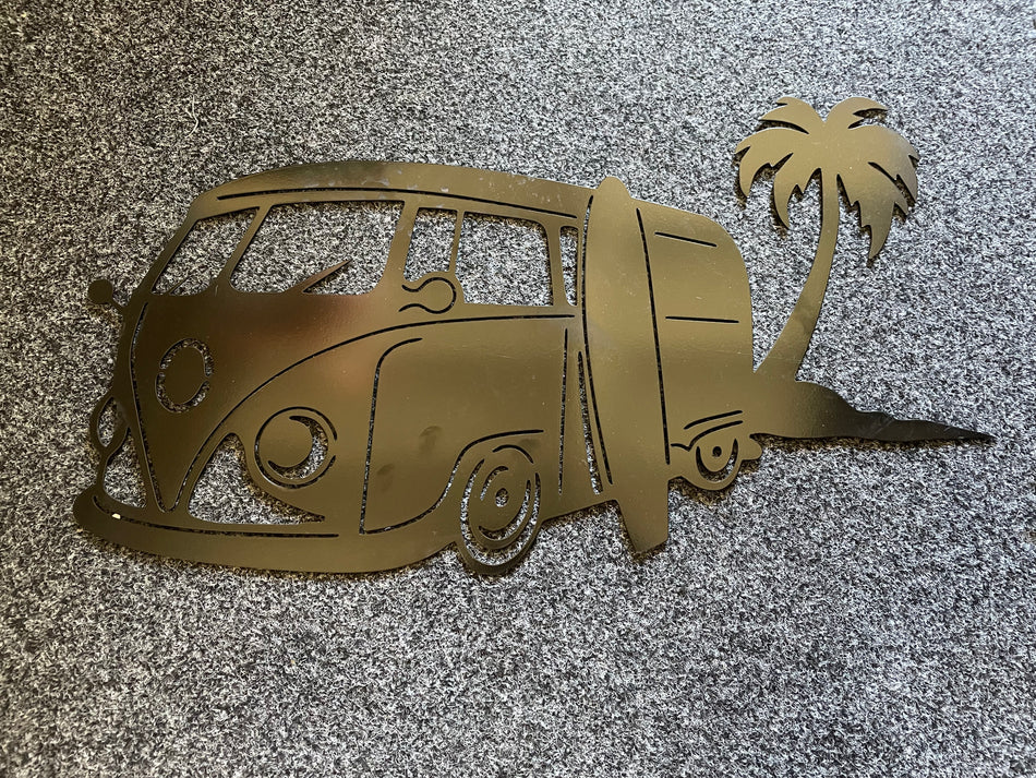 VW Kombi, Board & Palm Sign