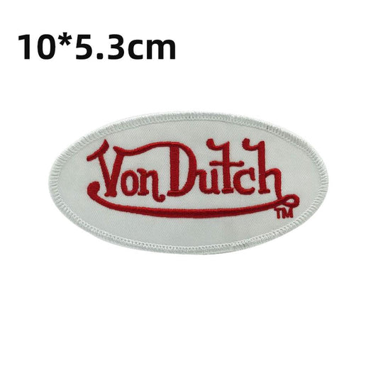Von Dutch Embroidery Motif - red