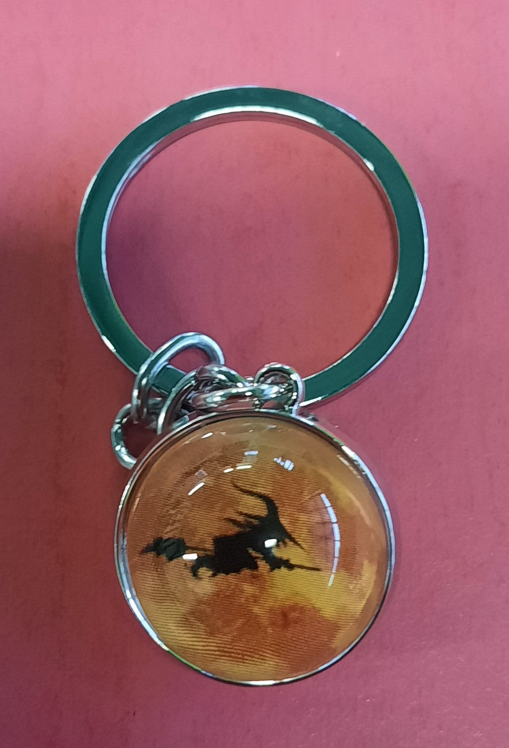 Witch in Ball Key Ring
