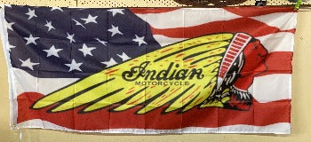 Indian Motorcycles USA Flag